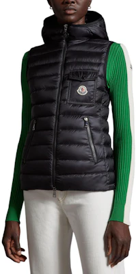 (W) Moncler GLYGOS 黑色連帽無袖羽絨背心附口袋與標誌 J10931A00063595ZZ999 Lookbook (W) Moncler GLYGOS 黑色連帽無袖羽絨背心附口袋與標誌 J10931A00063595ZZ999