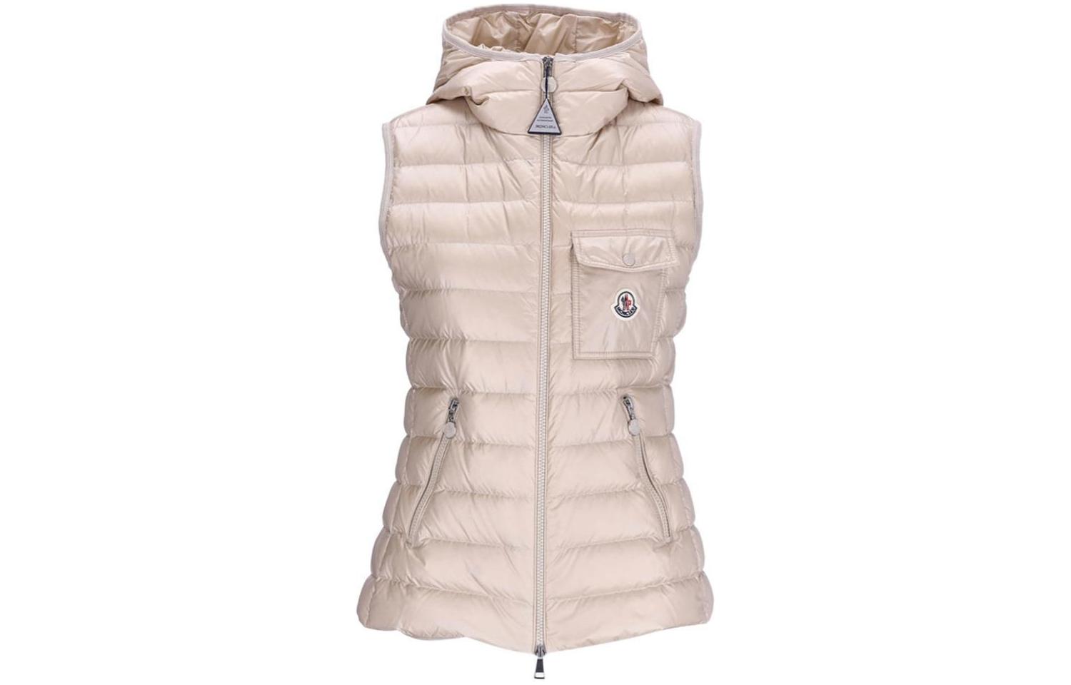 Order (W) モンクレール GLYGOS フード付き ベージュ ノースリーブ レディース ベスト. J10931A00063595ZZ200