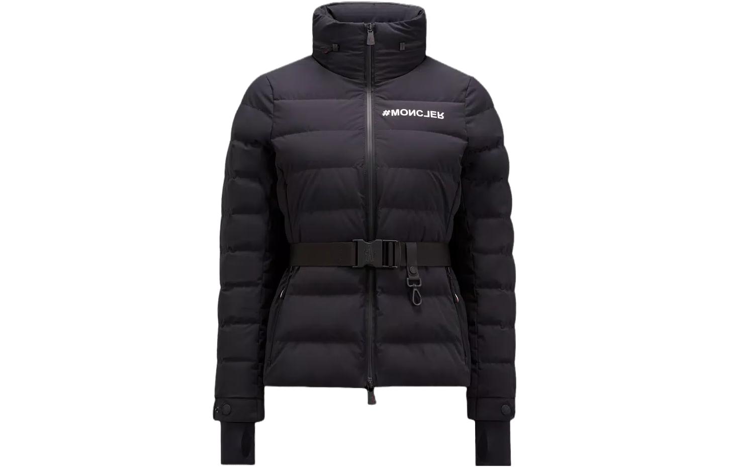 (Women) Moncler Grenoble  Black Down Jacket with Dual Zipper Design. I20981A000305399D999