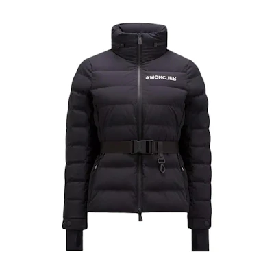 (Women) Moncler Grenoble Black Down Jacket with Dual Zipper Design. I20981A000305399D999