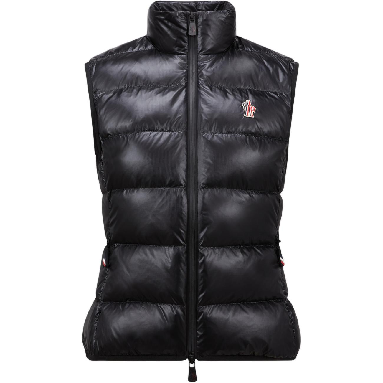 (Women) Moncler Grenoble  Black Down Vest - Insulated, Breathable, Quick-Dry. J20988G00010829H7999