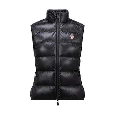 (Women) Moncler Grenoble Black Down Vest - Insulated, Breathable, Quick-Dry. J20988G00010829H7999
