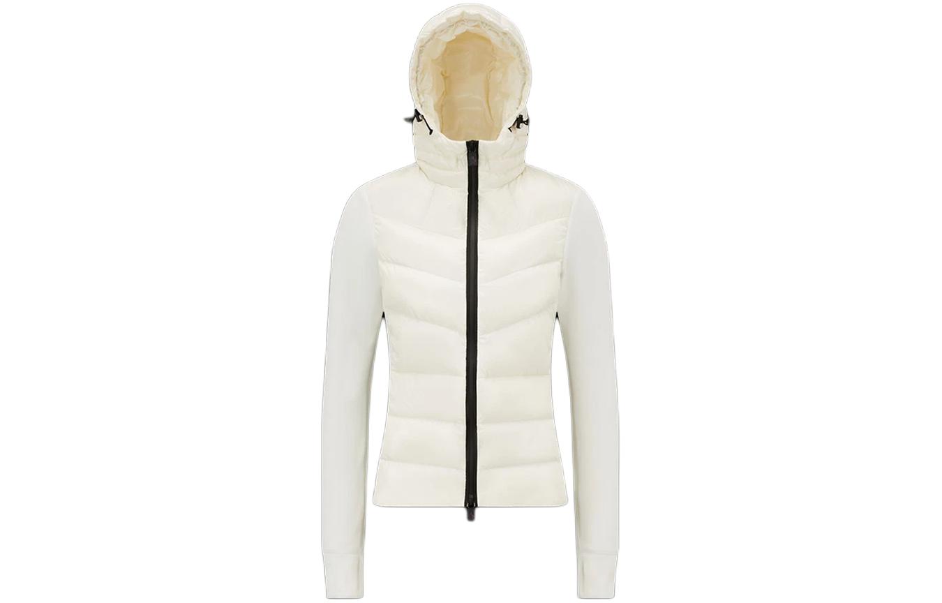 (Women) Moncler Grenoble  White Slim-Fit Hooded Down Jacket. I20988G5000080093034