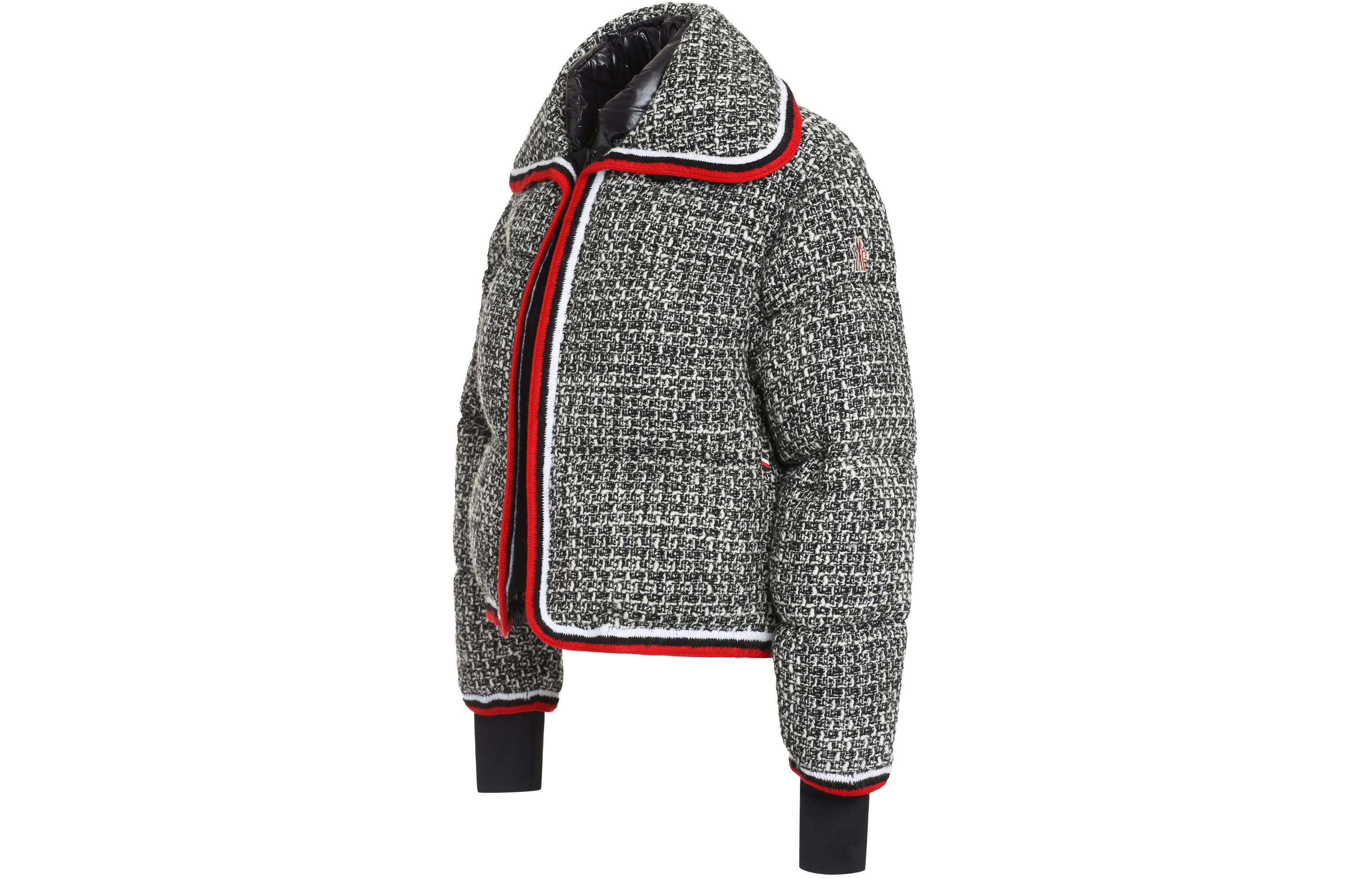 (Women) Moncler Grenoble  Zip Collar Long Sleeve Down Jacket Grey 1A0005659746F90 圖 4