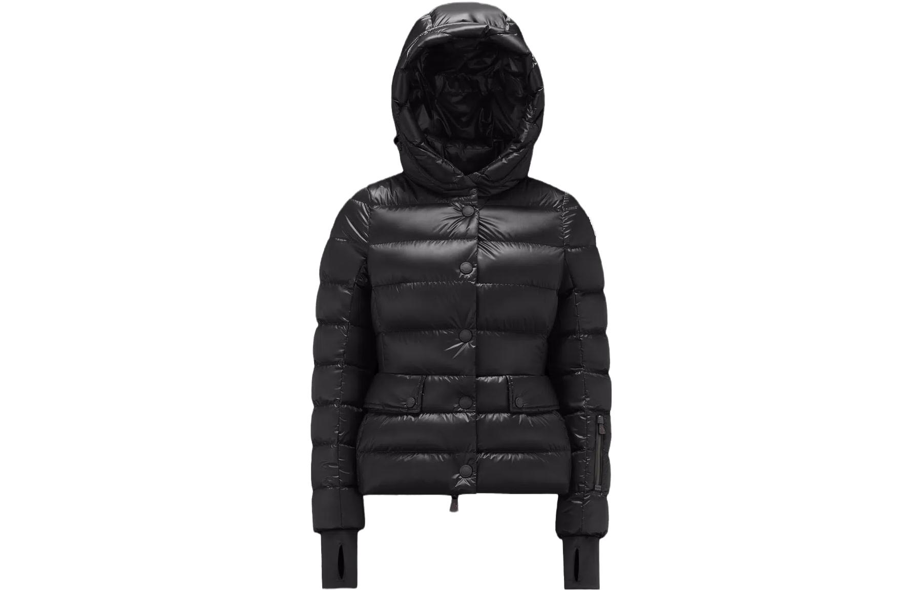 Order (Women) Moncler Grenoble Armoniques Black Short Down Jacket with Hood and Zipper I20981A0005853071999
