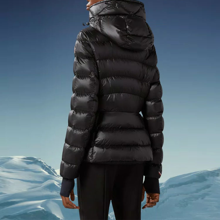 Shop (Women) Moncler Grenoble Armoniques Black Short Down Jacket with Hood and Zipper I20981A0005853071999