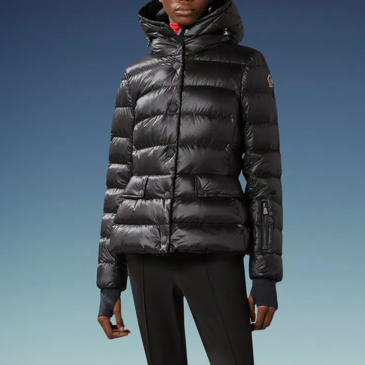 Purchase (Women) Moncler Grenoble Armoniques Black Short Down Jacket with Hood and Zipper I20981A0005853071999