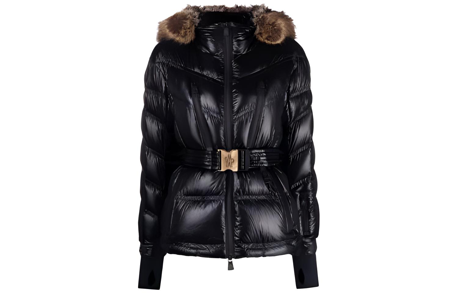 (Women) Moncler Grenoble Bernin  Black Short Down Jacket with Hood. G20981A00012539YL999