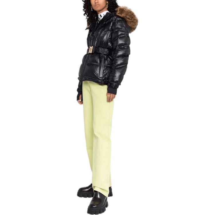 Purchase (W) Moncler Grenoble Bernin Jaket Hitam Pendek dengan Hoodie. G20981A00012539YL999