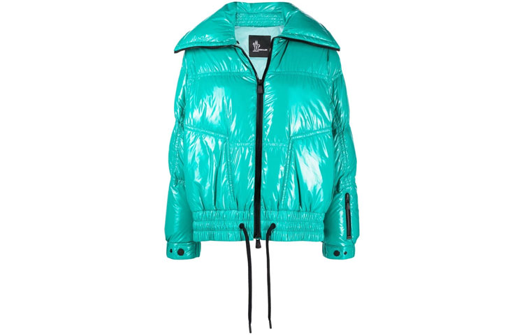 Order (W) Chaqueta Verde Mujer Moncler Grenoble Chambairy Logo Patch Plumas. G20981B50800539FT760