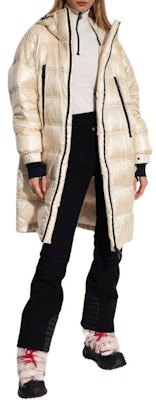 (Women) Moncler Grenoble Chamoille Glossy Zip Hooded Mid-Length Down Coat Beige Women. I20981C00002539JH20G Lookbook (Women) Moncler Grenoble Chamoille Glossy Zip Hooded Mid-Length Down Coat Beige Women. I20981C00002539JH20G