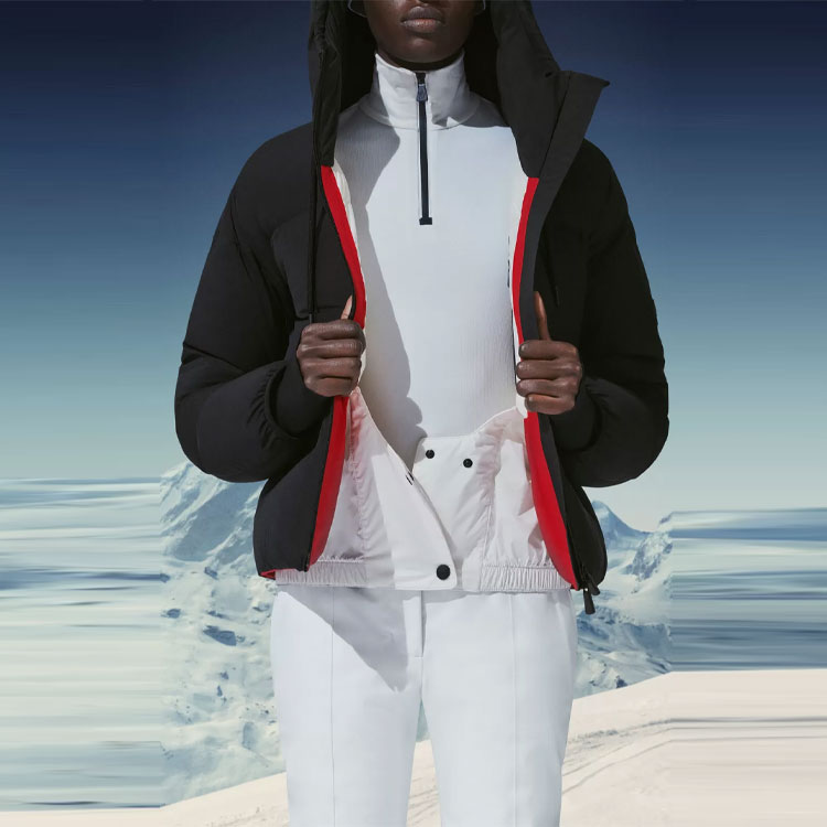 Sizing (W) 蒙克莱 Grenoble FW21 Allesaz 黑色标志羽绒夹克 G20981A00026539X6999