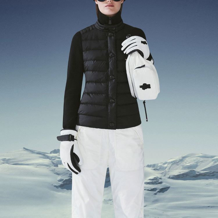 (Women) Moncler Grenoble FW22  Black Down Jacket with Zip and Button Design. H20989B00004A9462999 圖 3