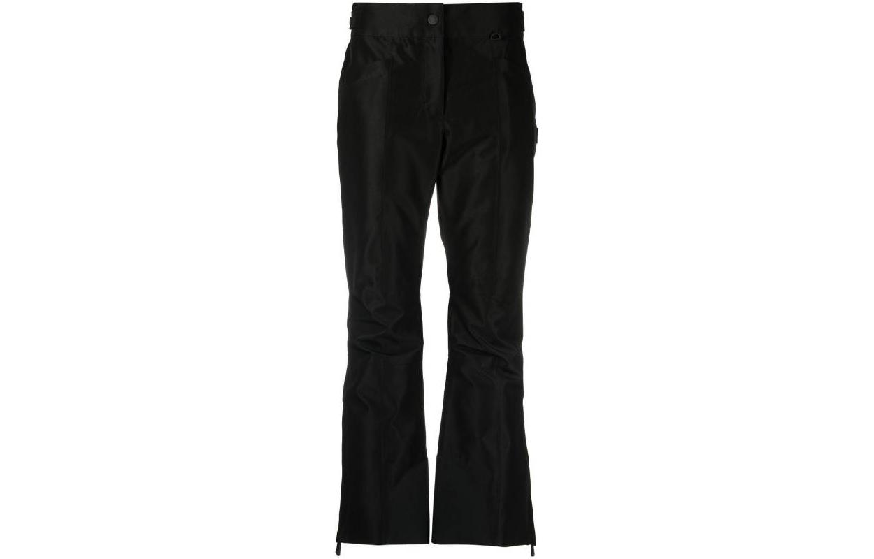 Order (Women) Moncler Grenoble FW22  Black Flared Ski Pants Straight Casual Fit H20982G00005549F9999