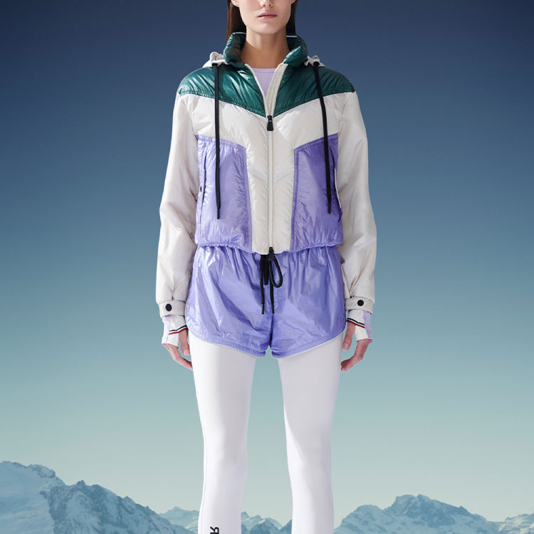 (Women) Moncler Grenoble FW22 Ledi  Colorblock Short Down Jacket White H20981A0001054155P08 圖 3