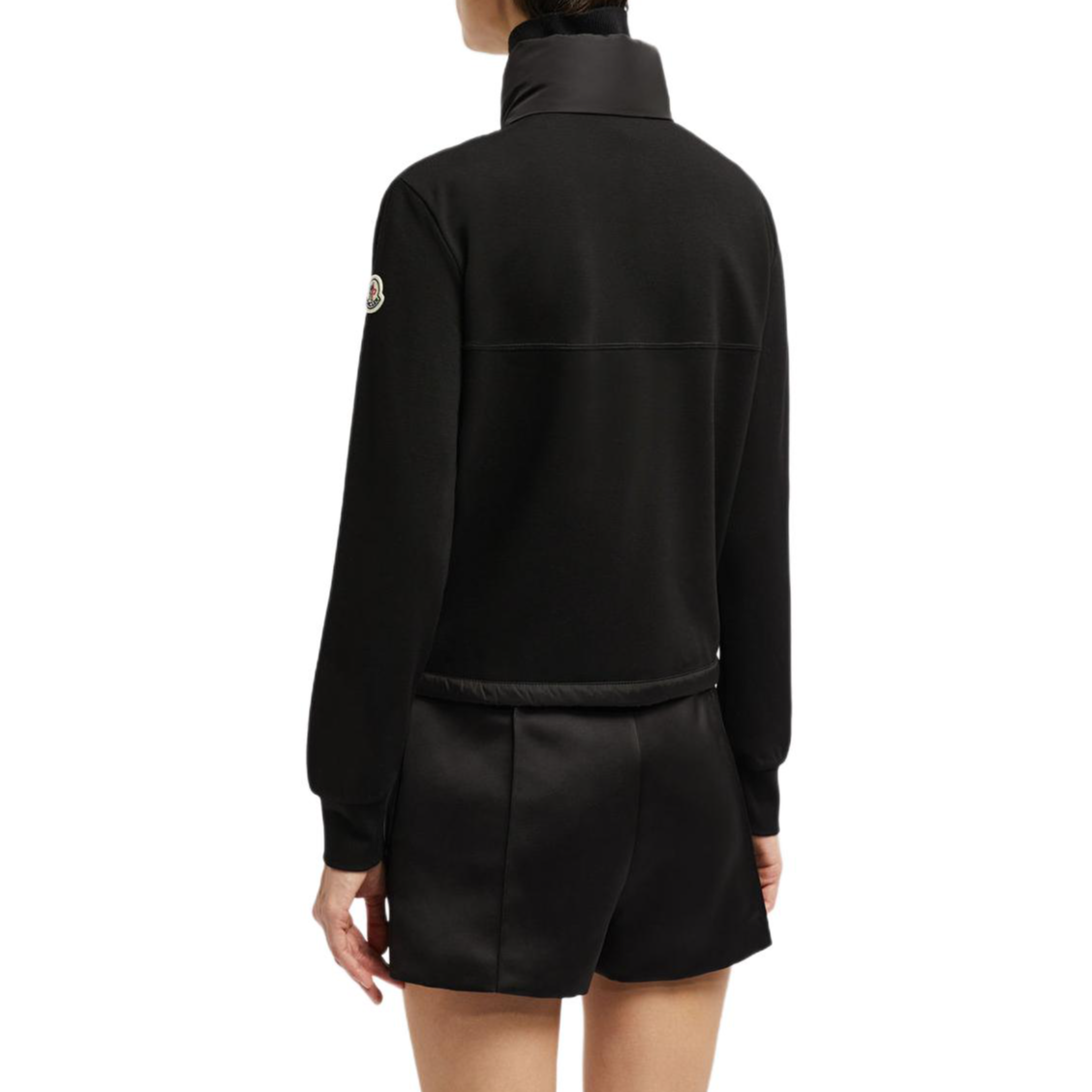 (Women) Moncler Grenoble FW24  Black Long-Sleeve Sweatshirt with Side Zip Pockets. J20938G0000389ALE999 圖 5