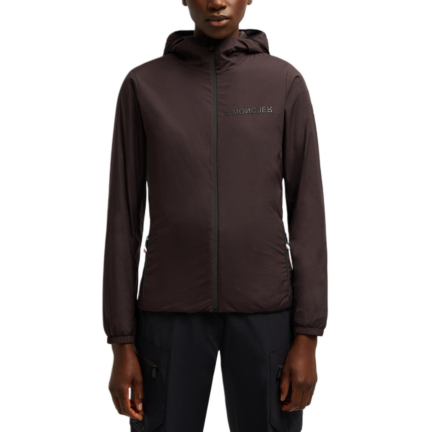 Lookbook (W) 몽클레르 그르노블 FW24 방수 후드 재킷 브라운 J20981G00001596H548E