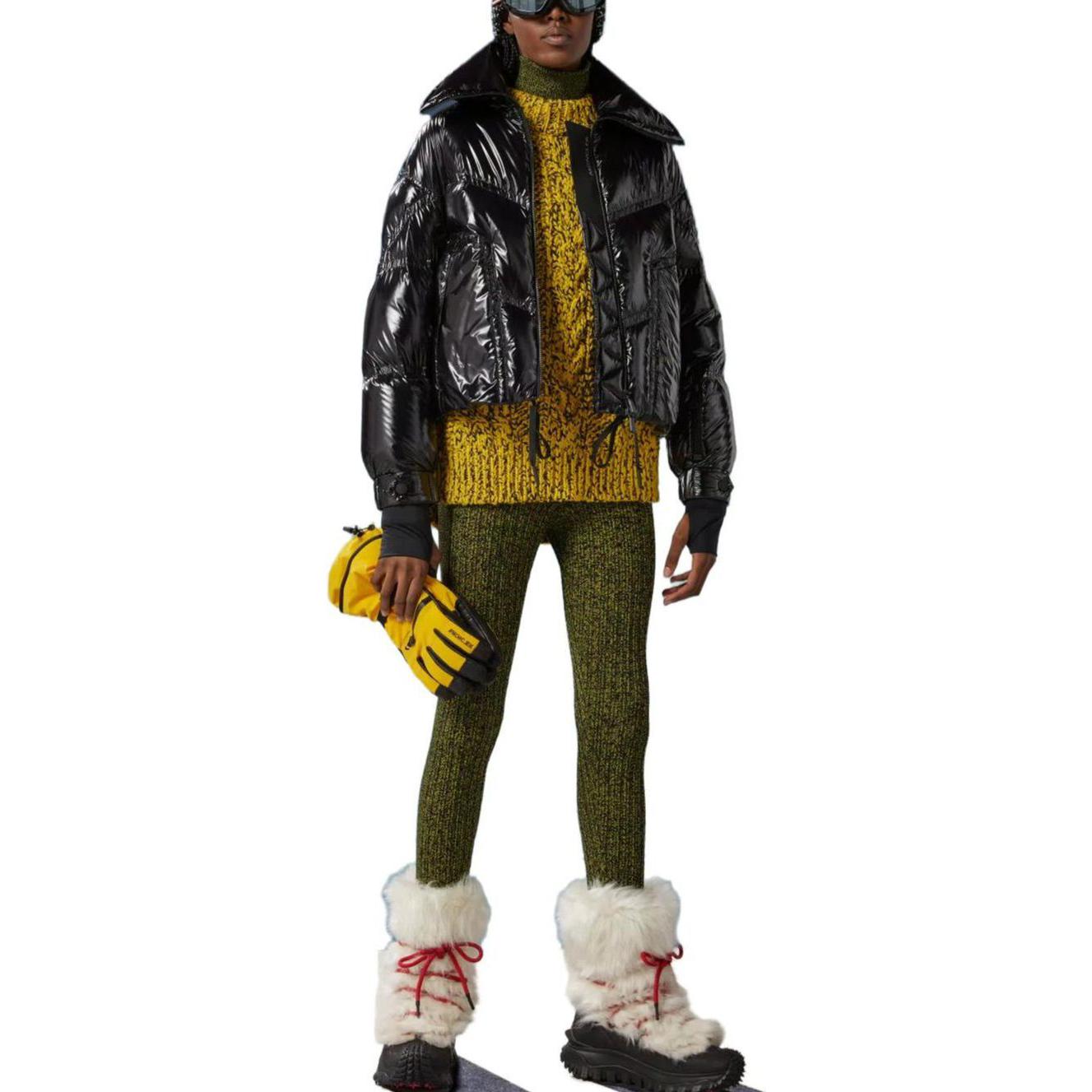 Lookbook (W) 蒙克莱Grenoble FW24 Cluses黑色短款羽绒夹克拉链款式. I20981A00048539FT999