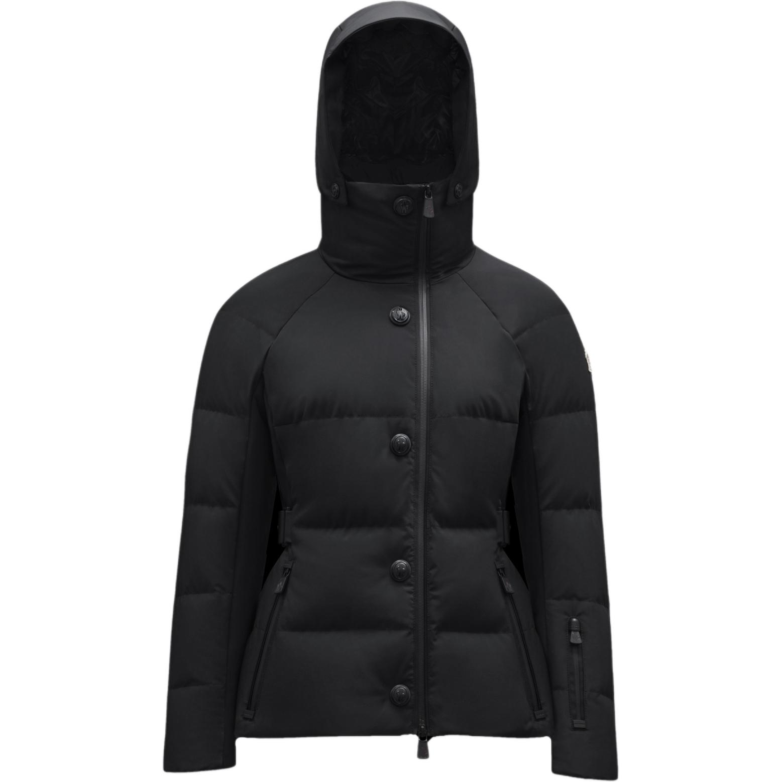 (Women) Moncler Grenoble FW24 Guyane  Black Hooded Slim Down Jacket Windproof Waterproof J20981A5124053861999