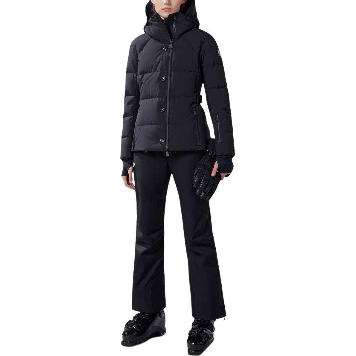 Purchase (W) Moncler Grenoble FW24 Guyane 黑色连帽修身羽绒服 防风防水外套 J20981A5124053861999