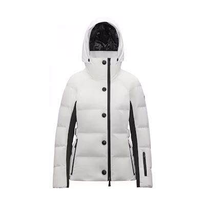 (Women) Moncler Grenoble FW24 Guyane Slim Fit White Hooded Down Jacket J20981A5124053861041
