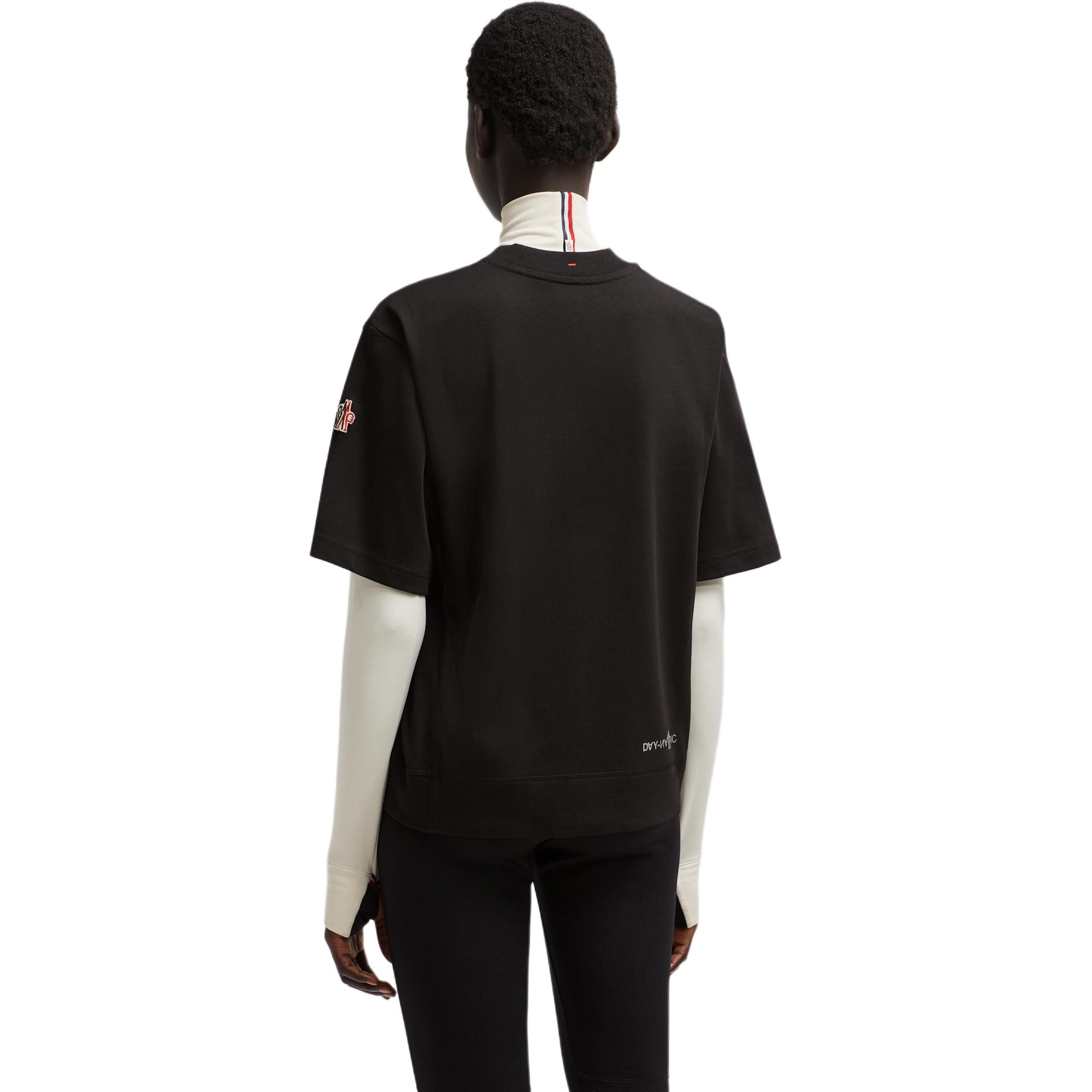 Shop (W) 蒙克莱格勒诺标志宽松版型黑色短袖T恤。 J20988C0000483927999