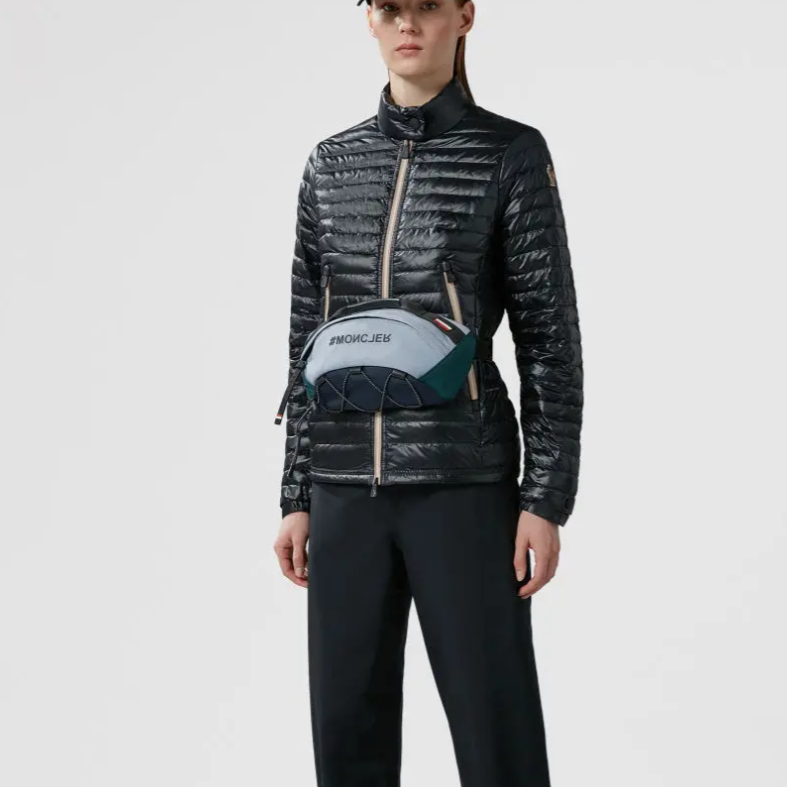 Shop (W) Moncler Grenoble Pontaix Jaket Pendek Down Hitam J10981A00013539YL999