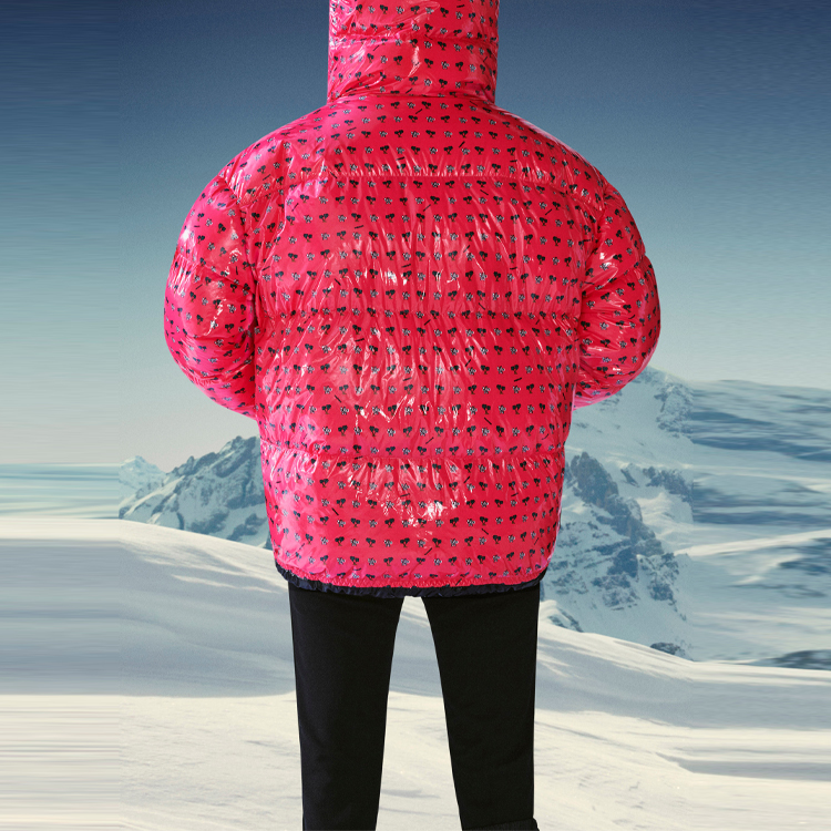 Details for (W) Chaqueta Roja Acolchada Moncler Grenoble con Logo Estampado en la Manga. G20981A00021595K2548