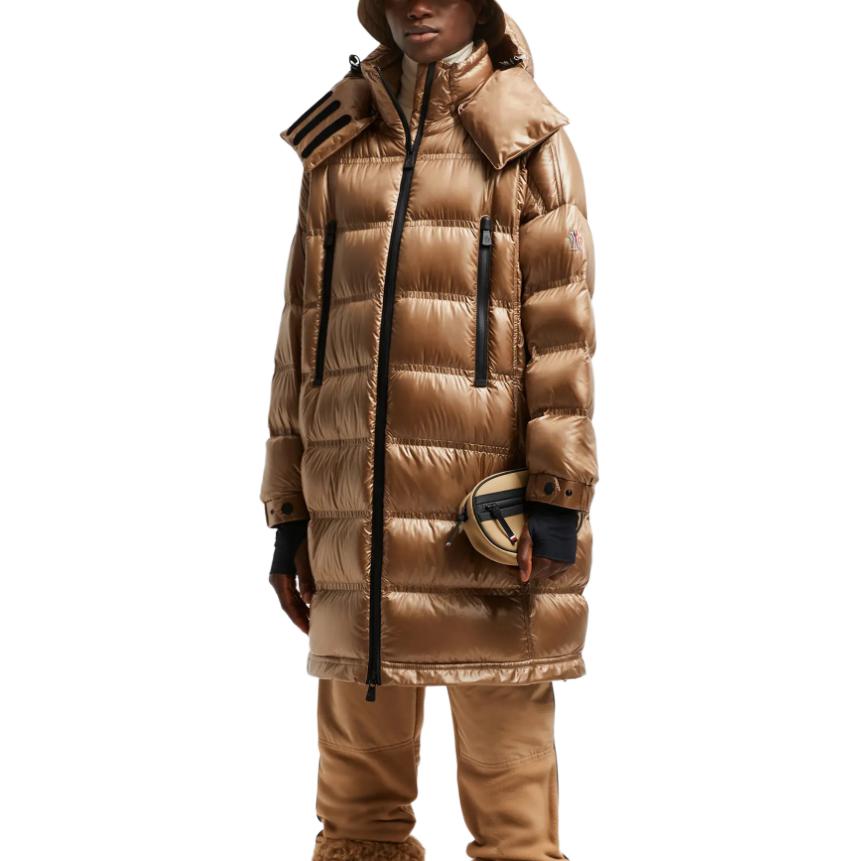 (Women) Moncler Grenoble Rochelair Detachable Hood Logo Down Jacket Beige J20981C00002539JH224 圖 5