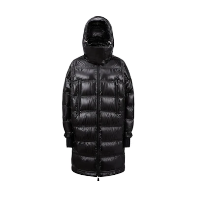 (Women) Moncler Grenoble Rochelair Long Down Jacket Black Removable Hood Coat J20981C00002539JH999