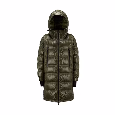 (Women) Moncler Grenoble Rochelair Long Hooded Down Jacket Women Deep Green. I20981C00002539JH833