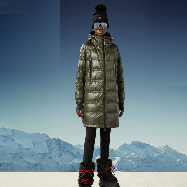 (Women) Moncler Grenoble Rochelair Long Hooded Down Jacket Women Deep Green. I20981C00002539JH833 圖 4