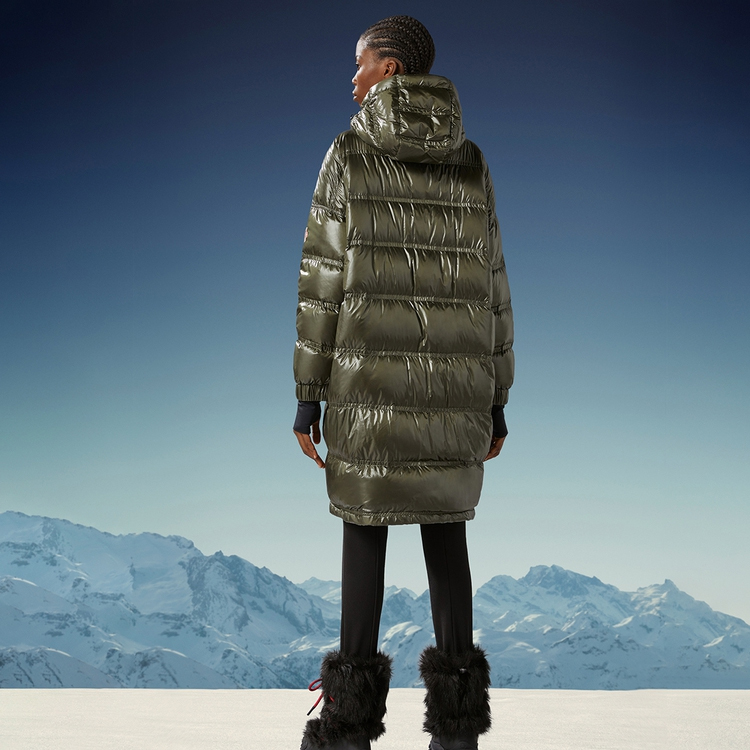 (Women) Moncler Grenoble Rochelair Long Hooded Down Jacket Women Deep Green. I20981C00002539JH833 圖 5