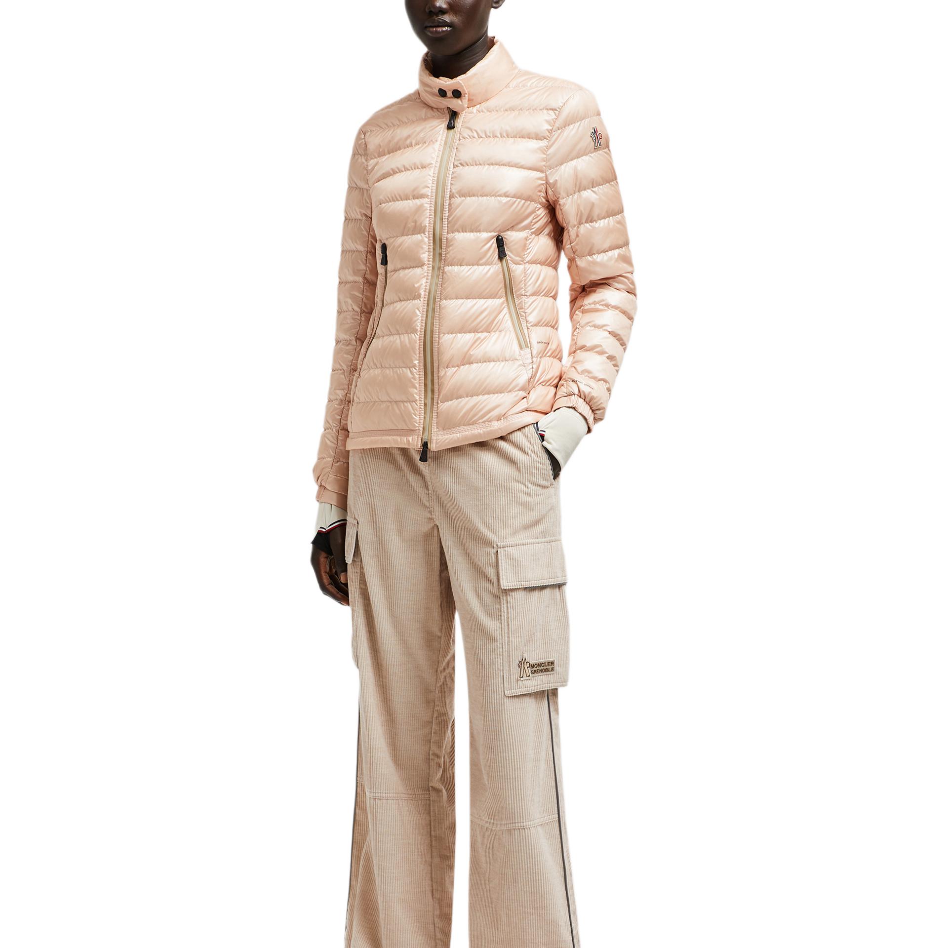 Purchase (W) 몽클레르 그레노블 여성 숏 스탠드 칼라 라이트 핑크 다운 자켓. J20981A00021539YL51K