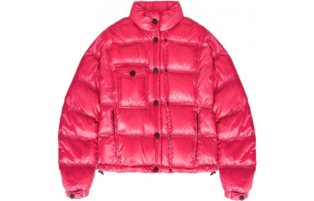(Women) Moncler Grenoble Solid Single-Breasted Down Jacket Red . 1A00036539YL55E