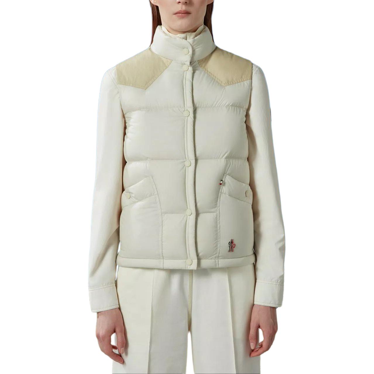 (Women) Moncler Grenoble Sorapis  White Down Puffer Vest Sleeveless Jacket. J10981A00007596K721F 圖 4