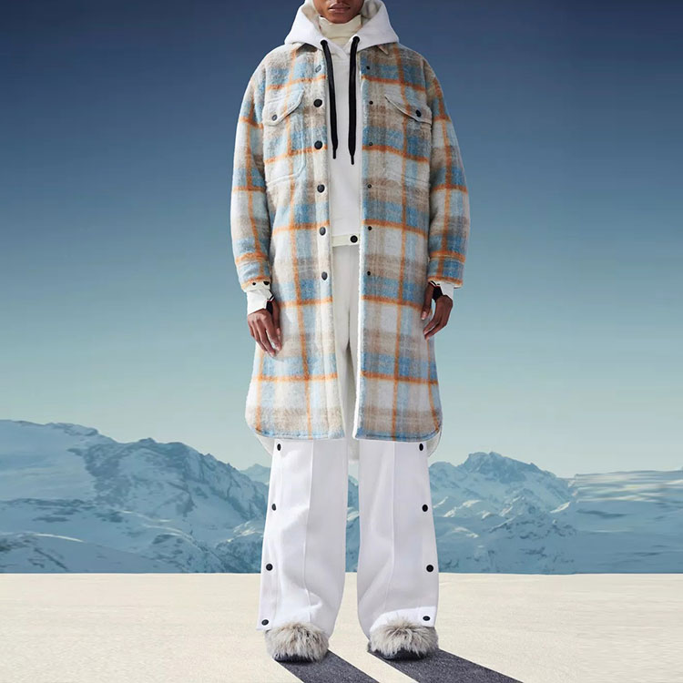 Purchase (W) Moncler Grenoble SS22 格紋羊毛外套內襯抓毛 多色款式。 H20981A00030899O9F05