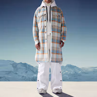 Purchase (W) Moncler Grenoble SS22 格紋羊毛外套內襯抓毛 多色款式。 H20981A00030899O9F05