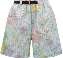 (Women) Moncler Grenoble SS23 Day-Namic Blue Outdoor Printed Elastic Waist Shorts. I10982B00002596QLF75 (Women) Moncler Grenoble SS23 Day-Namic Blue Outdoor Printed Elastic Waist Shorts. I10982B00002596QLF75
