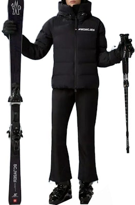 (Women) Moncler Grenoble Suisses Black Short Down Jacket with Letter Print. I20981A000245399D999 Lookbook (Women) Moncler Grenoble Suisses Black Short Down Jacket with Letter Print. I20981A000245399D999