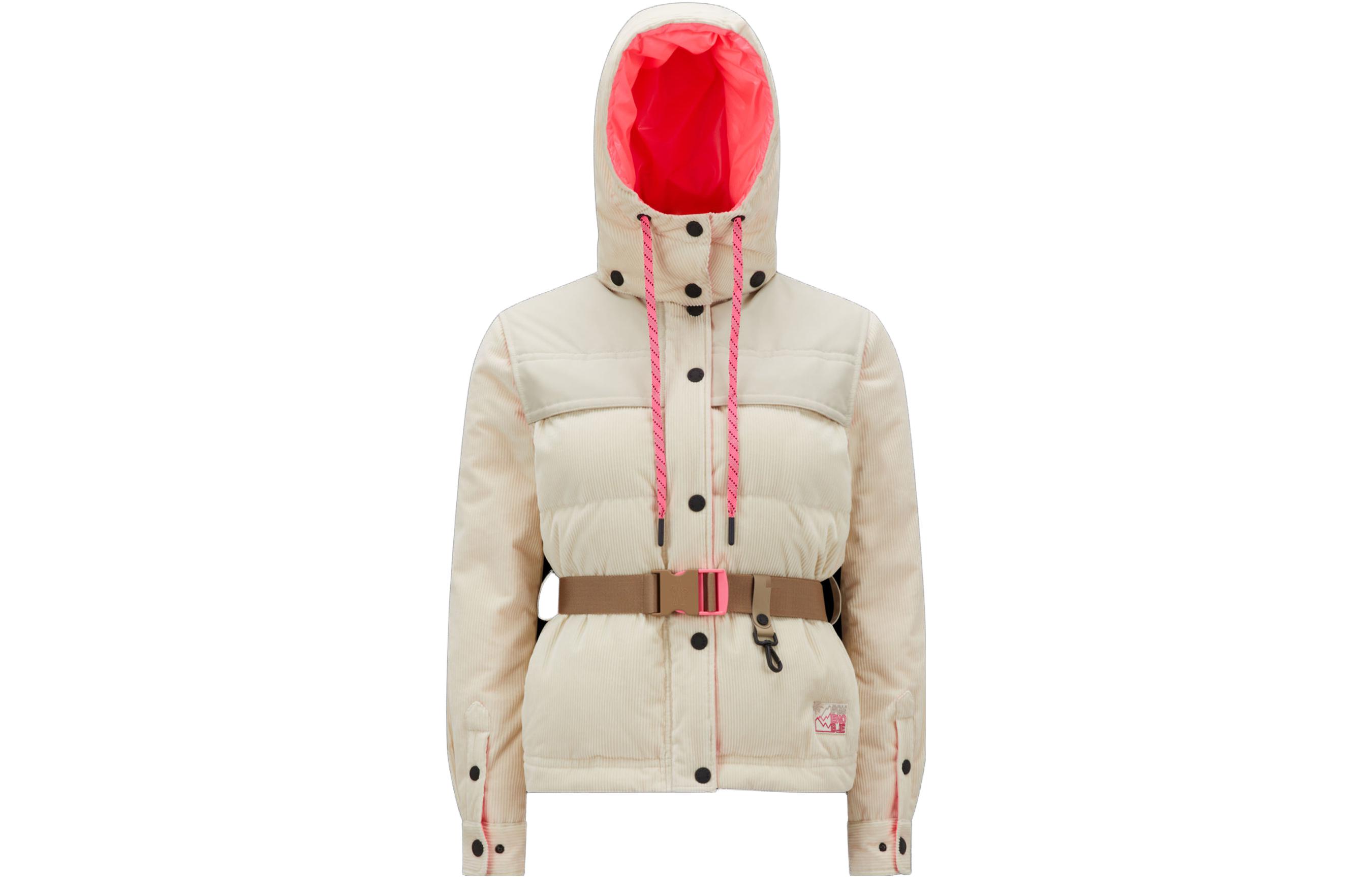 (Women) Moncler Grenoble Tetras  Slim Fit White Long Sleeve Down Jacket. I20981A00003595EO035