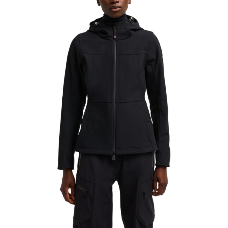 (Women) Moncler Grenoble Zumeles Hooded Zip Long Sleeve Jacket Black (). J20981A00018597O1999 圖 4