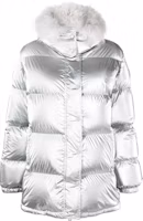 Order (Women) Moncler Hanau FW22 Silver White Glossy Down Jacket Long Sleeve. H20931A0010653A3H900