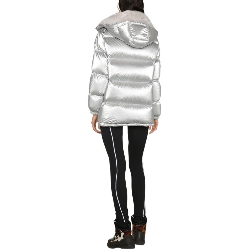 Purchase (W) Moncler Hanau FW22 Jaket Down Lengan Panjang Silver Putih Glossy. H20931A0010653A3H900