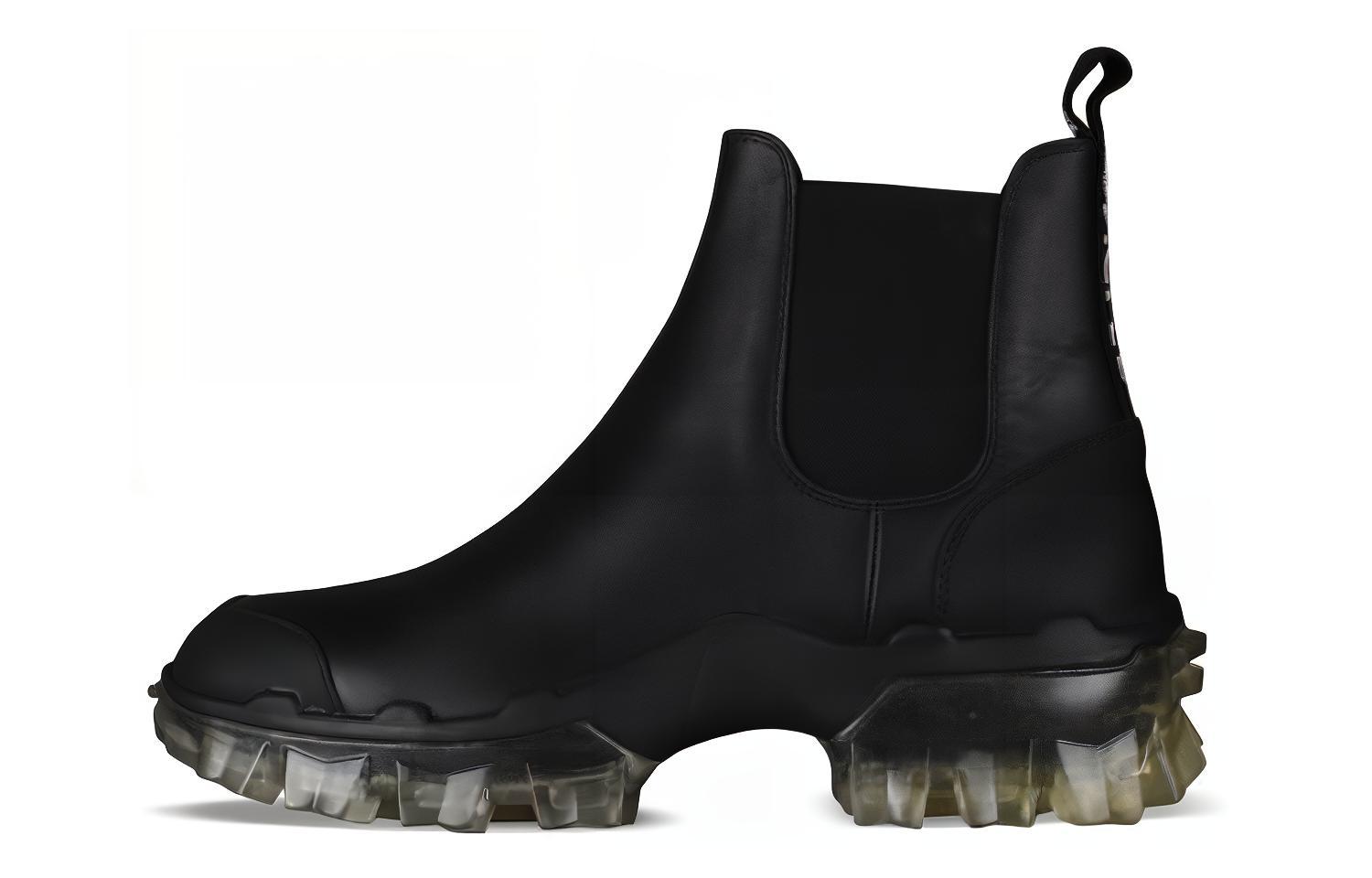 (Women) Moncler Hanya Leather Chelsea Boot &#x27;Black&#x27; 4F7010002SFT999