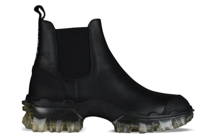 Order (W) 盟可睐 Hanya 黑色皮革切尔西靴 4F7010002SFT999