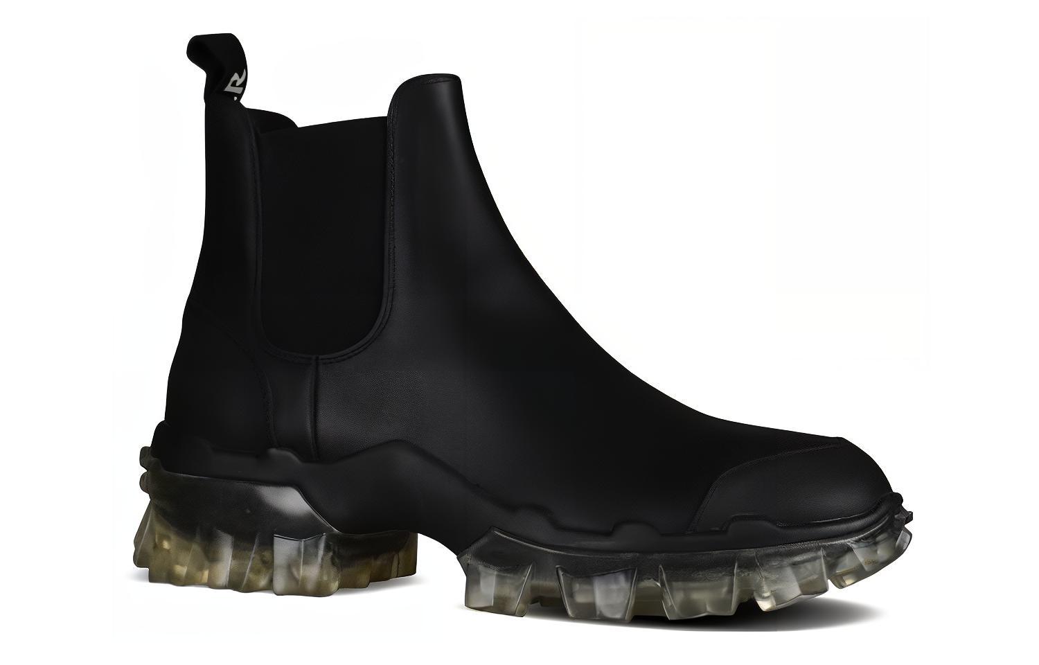 Lookbook (W) 盟可睐 Hanya 黑色皮革切尔西靴 4F7010002SFT999