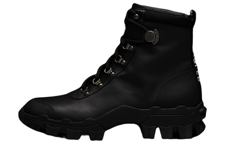 (W) Moncler Helis Leather Ankle Boot 'Black'