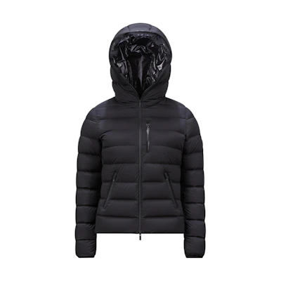 (Women) Moncler Herbe FW24 Slim Fit Quilted Logo Black Down Jacket Coat. J20931A0007253132999