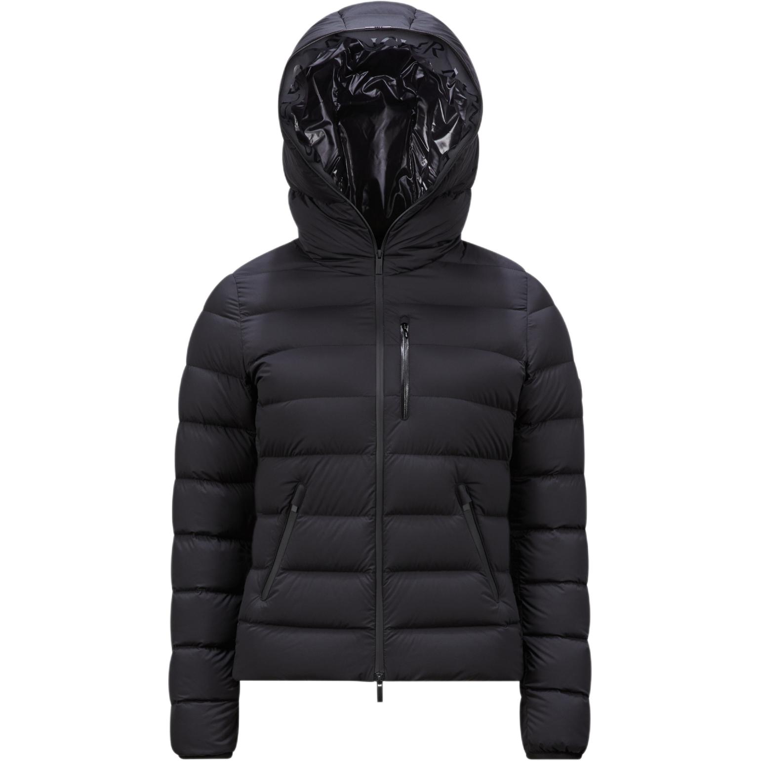 (Women) Moncler Herbe FW24  Slim Fit Quilted Logo Black Down Jacket Coat. J20931A0007253132999 圖 2
